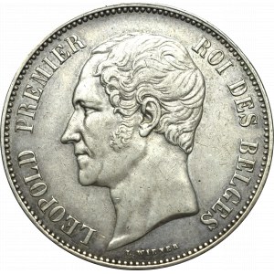 Belgia, 5 franków 1853
