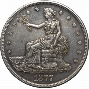 USA, trade dollar 1877 San Francisco