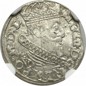 Zygmunt III Waza, Grosz 1627, Wilno - nieopisany - NGC MS63