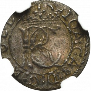 Jan II Kazimierz, Szeląg 1652, Wilno - nieopisany - NGC UNC