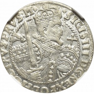 Zygmunt III Waza, Ort 1622, Bydgoszcz - PRVS M NGC - MS63+