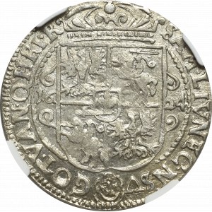 Zygmunt III Waza, Ort 1624, Bydgoszcz - PRV M NGC MS62
