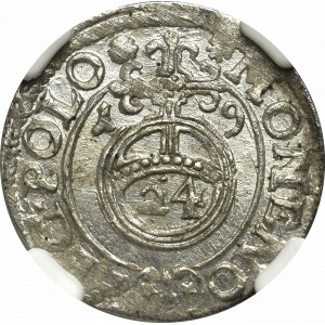 Zygmunt III Waza, Półtorak 1619, Bydgoszcz - NGC MS62