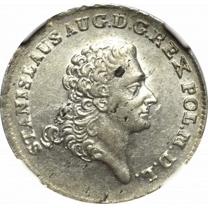 Stanisław August Poniatowski, Dwuzłotówka 1768 FS NGC AU58