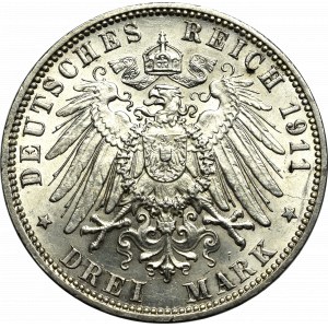 Germany, Hamburg, 3 mark 1911