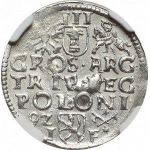 Zygmunt III Waza, Trojak 1592, Poznań - nieopisany - NGC MS62
