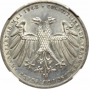 Germany, Frankfurt, 2 gulden 1848 - NGC UNC