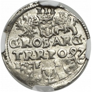 Zygmunt III Waza, Trojak 1597, Bydgoszcz - NGC MS62