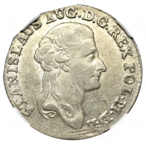 Stanislaus Augustus, 4 groschen 1788 - NGC AU58