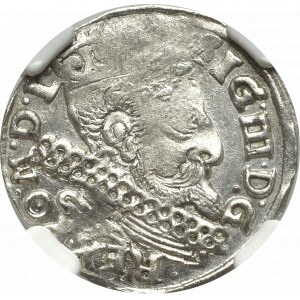 Zygmunt III Waza, Trojak 1599, Bydgoszcz - nieopisany - NGC MS63