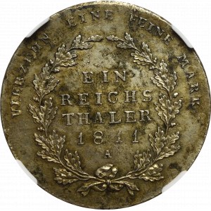 Germany, Prusy, Frederick Wilhelm III, Thaler 1811 A, Berlin - NGC UNC