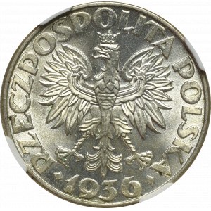 II Republic of Poland, 2 zloty 1936 Ship - NGC MS65