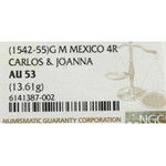 Mexico, Carol I, 4 reales GM - NGC AU53