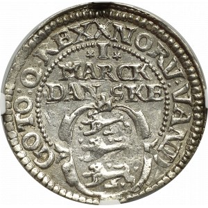 Denmark, 1 marck 1618, Copenhagen - NGC MS63