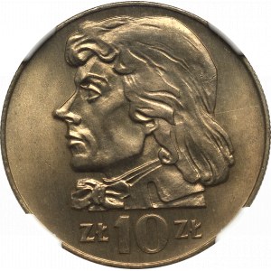 PRL, 10 złotych 1969 Kościuszko - NGC MS67