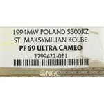 III RP, 300.000 złotych 1994 Kolbe - NGC PF69 Ultra Cameo