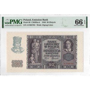 GG, 20 złotych 1940 A - PMG 66EPQ