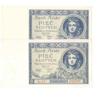 II RP, 5 złotych 1930 CU i BL