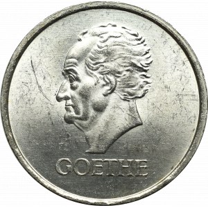 Niemcy, 3 marki 1932 D, Goethe, Rzadkość - DOUBLE DIE