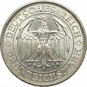 Republika Weimarska, 3 marki 1929 E, Drezno - 1000-lecie Miśni