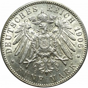 Germany, Bremen, 5 mark 1906 J, Hamburg