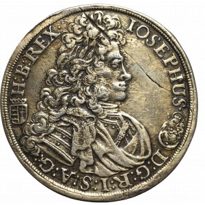 Hungary, Joseph I, 1/2 thaler 1710 KB