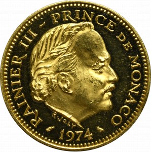 Monaco, 5 franc 1974 - Piedfort RARE