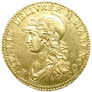 Włochy, Republika Piemontu, 20 Franków LAn 9 (1800) - RZADKOŚĆ