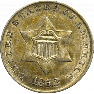 USA, 3 cents 1852