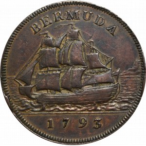 United Kingdom, Bermuda, 1 penny 1793
