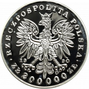 III RP, 200000 złotych 1990 Piłsudski Duży Tryptyk