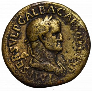 Roman Empire, Galba, Sestertius