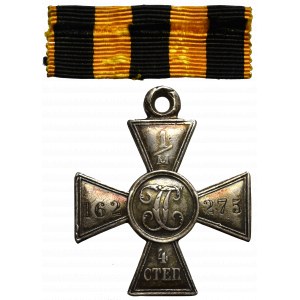Rosja, Krzyż Orderu Świętego Jerzego 4 stopnia - 1M w srebrze rzadkość