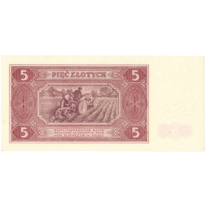 PRL, 5 złotych 1948 D