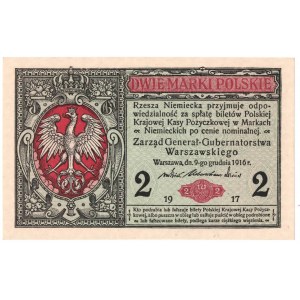 GG, 2 marki polskie 1916 Generał