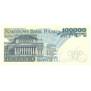 Peoples Republic of Poland, 100000 zloty 1990 AY