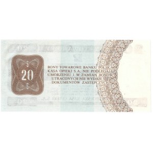 Pewex, Bon Towarowy, 20 dolarów 1979 HH