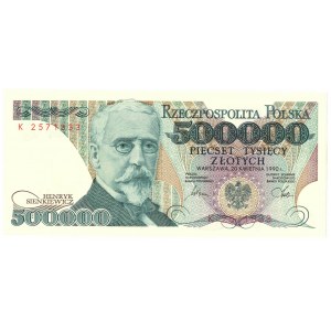 500.000 złotych 1990 K