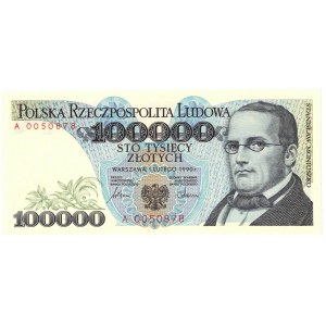 Peoples Republic of Poland, 100000 zloty 1990 A