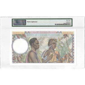 Francja, Afryka Zachodnia, 5000 Francs (1947-50) - PMG63