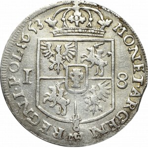 Jan II Kazimierz, Ort 1653, Wschowa - ex Pączkowski przebitka IOAS/N