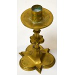 Poland, 19th century candlestick with the Leliwa coat of arms