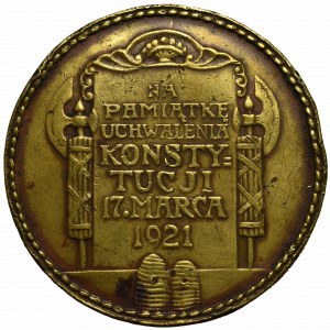 II RP, Medal na pamiątkę Uchwalenia Konstytucji Marcowej - rzadkość