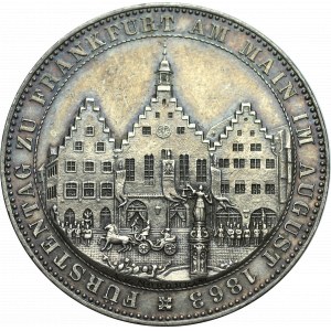 Niemcy, Frankfurt , Talar pamiątkowy 1863 - Fürstentag