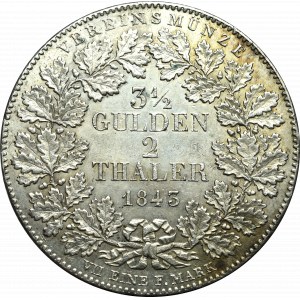 Niemcy, dwutalar = 3 1/2 guldena 1843 Frankfurt