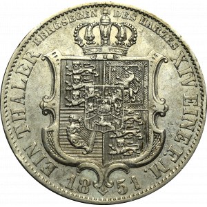 Germany, Hannover, Thaler 1851