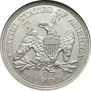 USA, half dollar 1858 Inscription 1861 - official replica