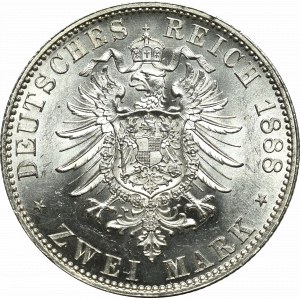 Niemcy, Prusy, 2 marki 1888