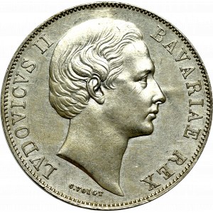 Germany, Bavaria, Ludvik II, Taler 1866