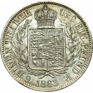 Germany, Hannover, 1/6 thaler 1863